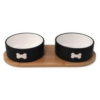 Iš keramikos dubenėlių komplektas su stovu šuniui ø 13 cm Dog Fantasy – Plaček Pet Products