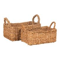 Iš jūržolės krepšiai 2 vnt. 32x23x13 cm Morella – House Nordic