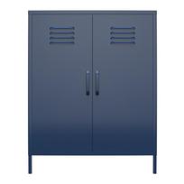 Mėlynos spalvos iš metalo spintelė 79x100x39 cm Bradford – Støraa