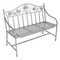 Pilkas metalinis sodo suolas Talin - Garden Pleasure