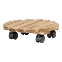 Iš medžio mobilus stovas gėlių vazonui ø 29 cm (aukštis 8 cm) Indoor & Outdoor – Esschert Design