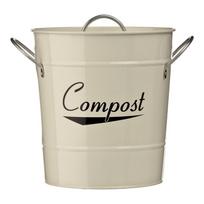 Maisto atliekų šiukšliadėžė kreminės spalvos – Premier Housewares