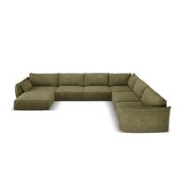 Žalia kampinė sofa (dešinysis kampas) Vanda - Mazzini Sofas