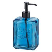 Mėlynas stiklinis muilo dozatorius Wenko Pure Soap