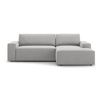 Sulankstoma kampinė sofa šviesiai pilkos spalvos (su dešiniuoju kampu) Jodie – Micadoni Home