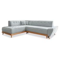 Šviesiai pilka sofa-lova Miuform Dazzling Daisy L, kairysis kampas