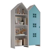 Atvira vaikiška spinta baltos spalvos/šviesiai mėlynos spalvos 115x171,5 cm CASAMI BRUGES – Vipack