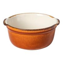 Mažas dubuo iš akmens masės raudonos plytų spalvos/smėlio spalvos 560 ml Poterie – Casafina
