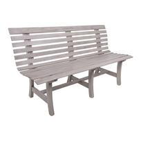 Medžio masyvo sodo suoliukas pilkos spalvos Mandalay – Garden Pleasure