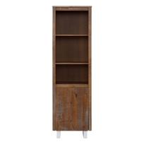 Natūralios spalvos pušies medienos knygų spinta 55x180 cm Lagos - Støraa