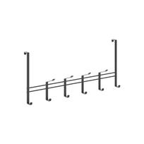 Juoda metalinė durų pakaba 45 cm Lava - Metaltex