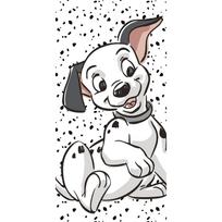 Juodos ir baltos spalvos iš medvilnės vaikiškas rankšluostis 70x140 cm 101 Dalmatians "Lucky" – Jerry Fabrics