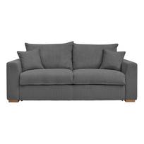 Iš kordinio velveto sulankstoma sofa pilkos spalvos 225 cm Augustin – Bobochic Paris