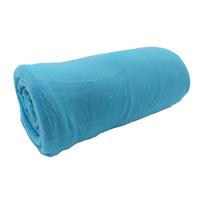 Turkio spalvos fleece tipo antklodė ir pledas 150x200 cm Plain – JAHU collections