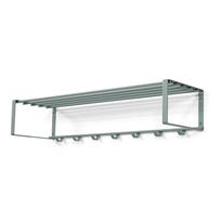 Pilkai žalios spalvos iš metalo sieninė lentyna su lentyna 100 cm Rex – Spinder Design