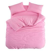Rožinės spalvos dvigulė/itin ilga patalynė su paklode/4 dalių 200x220 cm Classic – Mila Home