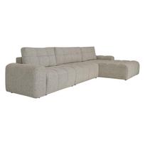 Šviesiai rudos spalvos sulankstoma/su sandėliavimo vieta modulinė kampinė sofa (su dešiniuoju kampu) Lulu – Miuform