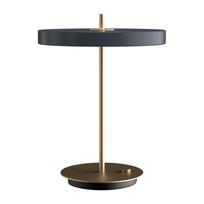 Stalinis šviestuvas antracito spalvos LED su pritemdymo funkcija su metaliniu gaubtu (aukštis 41,5 cm) Asteria Table – UMAGE