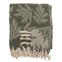 Khaki spalvos antklodė ir pledas 130x160 cm Gabriela – Bloomingville