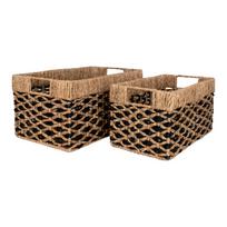 Iš jūržolės krepšiai 2 vnt. 25x40x21 cm Salar – House Nordic