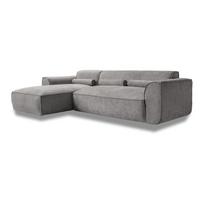 Kampinė sofa šviesiai pilkos spalvos (su kairiuoju kampu) Flex Felix – Miuform