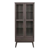 Vitrina rudos spalvos iš ąžuolo 82x185 cm Filippa – Rowico