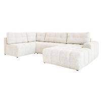 Kreminės spalvos sulankstoma/su sandėliavimo vieta modulinė kampinė sofa (su dešiniuoju kampu) Lulu – Miuform