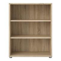 Modulinė knygų spinta natūralios spalvos iš ąžuolo 89x113 cm Prima – Tvilum