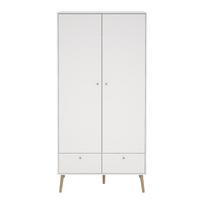 Drabužių spinta baltos spalvos 99x200 cm Bodo – Tvilum