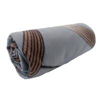 Pilkos spalvos fleece tipo antklodė ir pledas 150x200 cm Gold Ribbon – JAHU collections