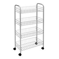 Mobilus stovas su 4 lentynomis Metaltex Ascona, aukštis 86 cm