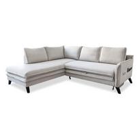 Šviesios smėlio spalvos sofa-lova Miuform Charming Charlie L, kairysis kampas