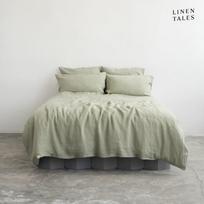 Šviesiai žalia lininė dvigulė paklodė 200x220 cm - Linen Tales