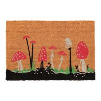 Iš kokoso pluošto grindų kilimėlis 40x60 cm Mushrooms – Esschert Design