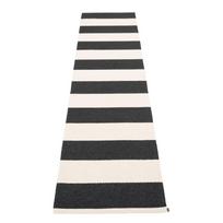 Juodos ir baltos spalvos lauko kilimas 70x300 cm Bob Black Vanilla – Pappelina