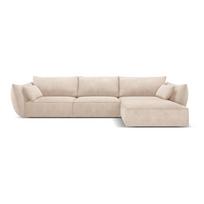 Smėlio spalvos kampinė sofa (dešinysis kampas) Vanda - Mazzini Sofas