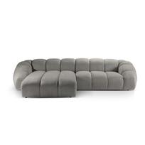 Kampinė sofa šviesiai pilkos spalvos (su kairiuoju kampu) Diana – Micadoni