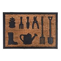 Kilimėlis iš kokoso pluošto su sodo įrankių dizainu Esschert Design Gardener, 40,3 x 60,8 cm