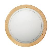 Lubinis šviestuvas baltos spalvos/natūralios spalvos LED ø 30 cm su stiklo gaubtu Pine – Candellux Lighting