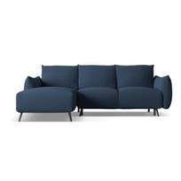 Mėlynos spalvos kampinė sofa (su kairiuoju kampu) Malie – Makamii