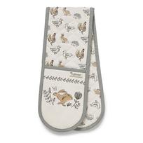 Cooksmart ®Country Animals dvigubos medvilninės pirštinės