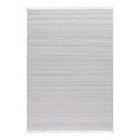 Šviesiai pilkas lauko kilimas iš perdirbto plastiko Universal Liso, 140 x 200 cm