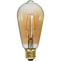 Šilta LED/su kaitinimo siūleliu lemputė 1 W E27, Plain Amber – Star Trading