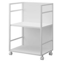 Iš metalo lentyna ant ratukų baltos spalvos 42x60 cm Tower – YAMAZAKI