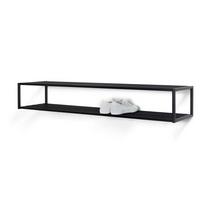 Juodos spalvos iš metalo pakabinama spintelė batams 118x20,5x30,5 cm School – Spinder Design
