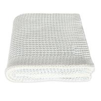 Šviesiai pilka vaikiška medvilninė antklodė Baby Ecru Lucky 90 x 90 cm