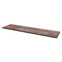 Rudas ąžuolinis vonios kambario stalviršis 103x45 cm Set 374 - Pelipal