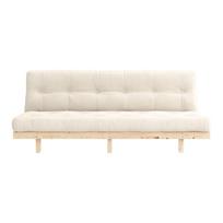 Iš lino sofa pilkos spalvos/smėlio spalvos 200 cm Lean – Karup Design