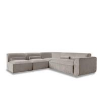 Kampinė sofa smėlio spalvos (su kairiuoju kampu) Flex Felix – Miuform