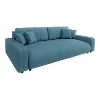 Turkio spalvos iš kordinio velveto sulankstoma/su sandėliavimo vieta sofa 234 cm Sara – Ropez